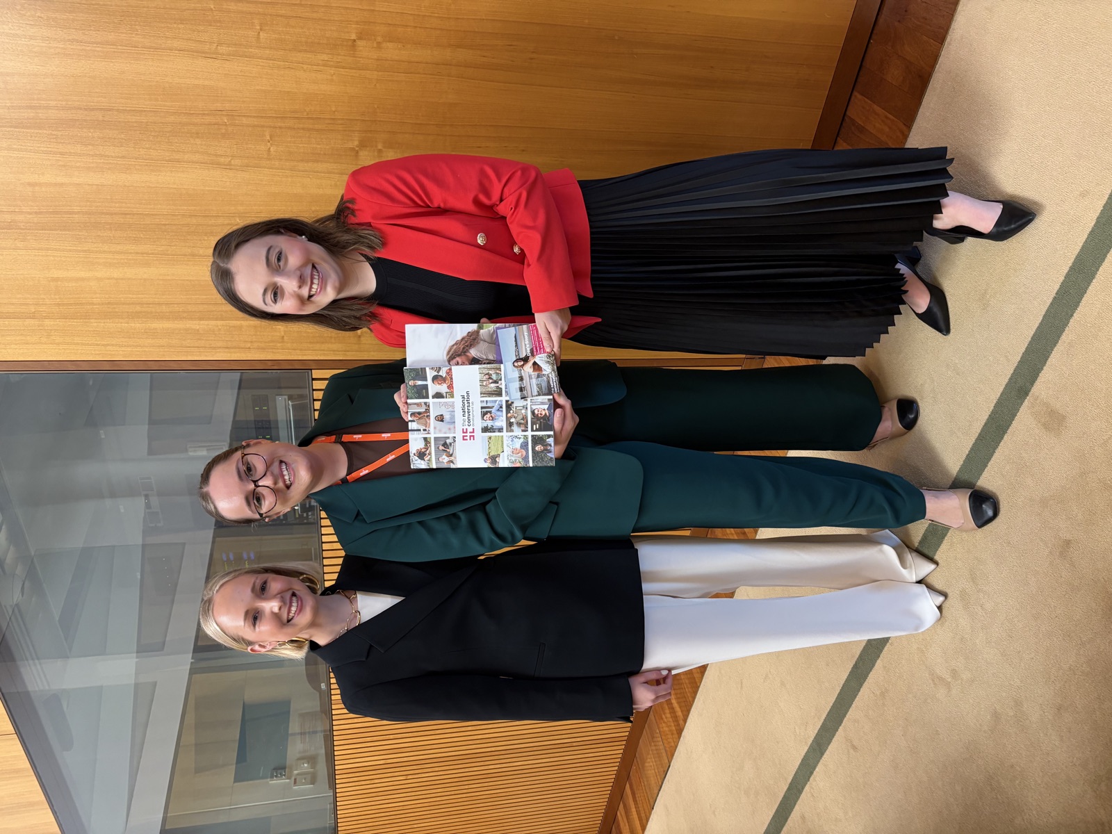 Emi Hall at Parliament House with colleagues